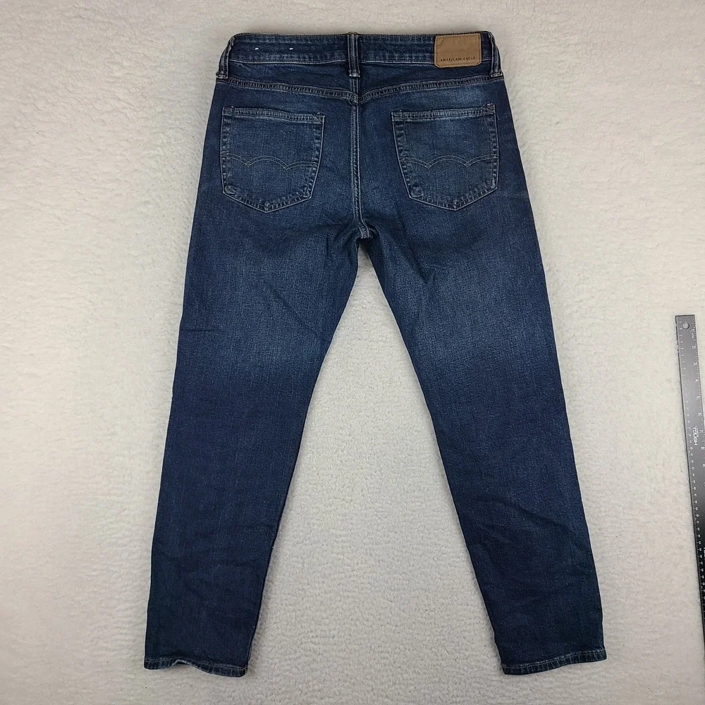 American Eagle‎ Jeans Mens 30x30 Blue Athletic Fit Airflex + Dark Wash Denim